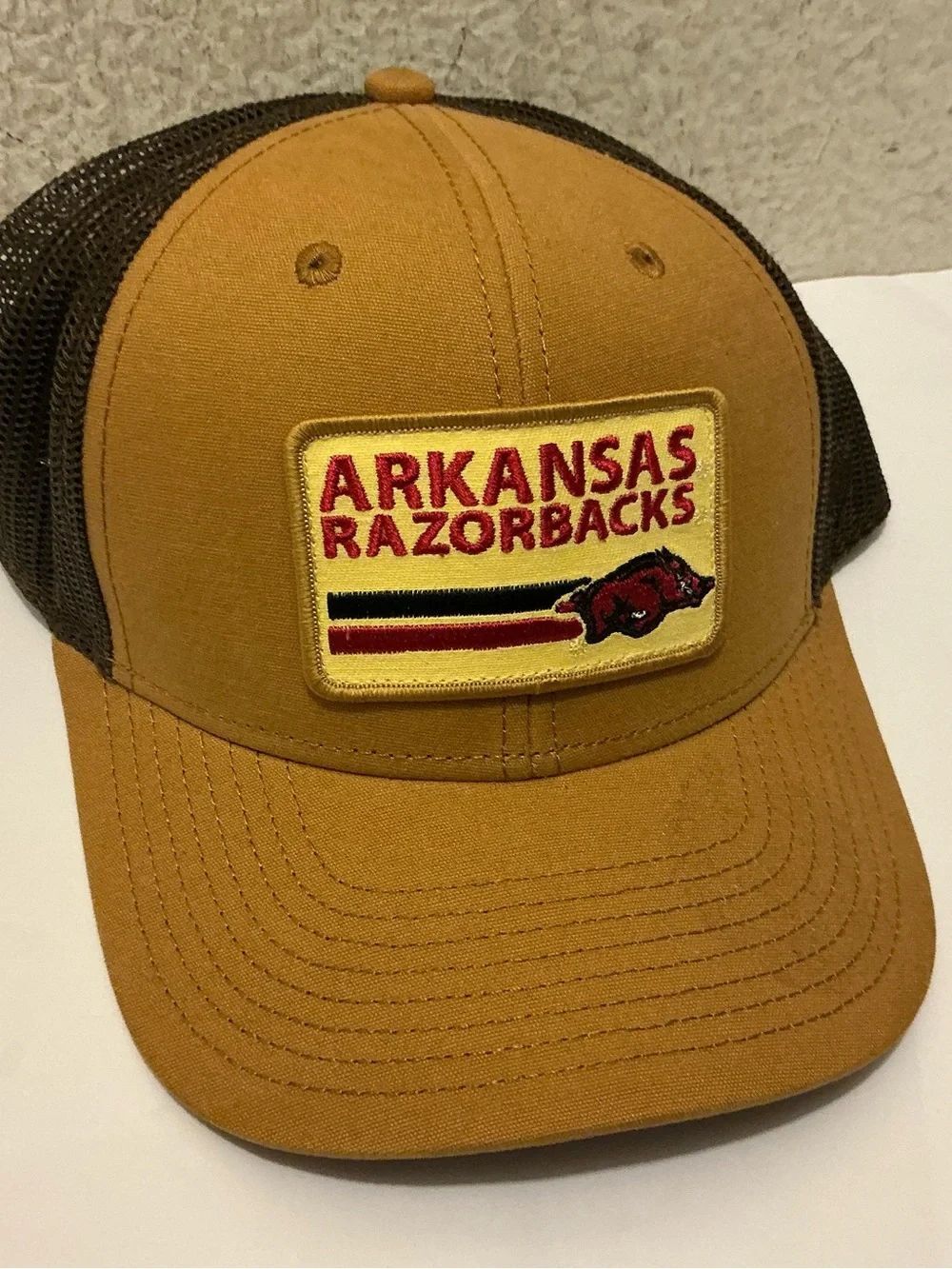 Top of the World Brown & Tan Trucker Hat with Logo Patch